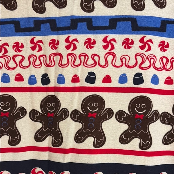 Lazy One Gingerbread Print Onesie Pajamas size large - Picture 4 of 5